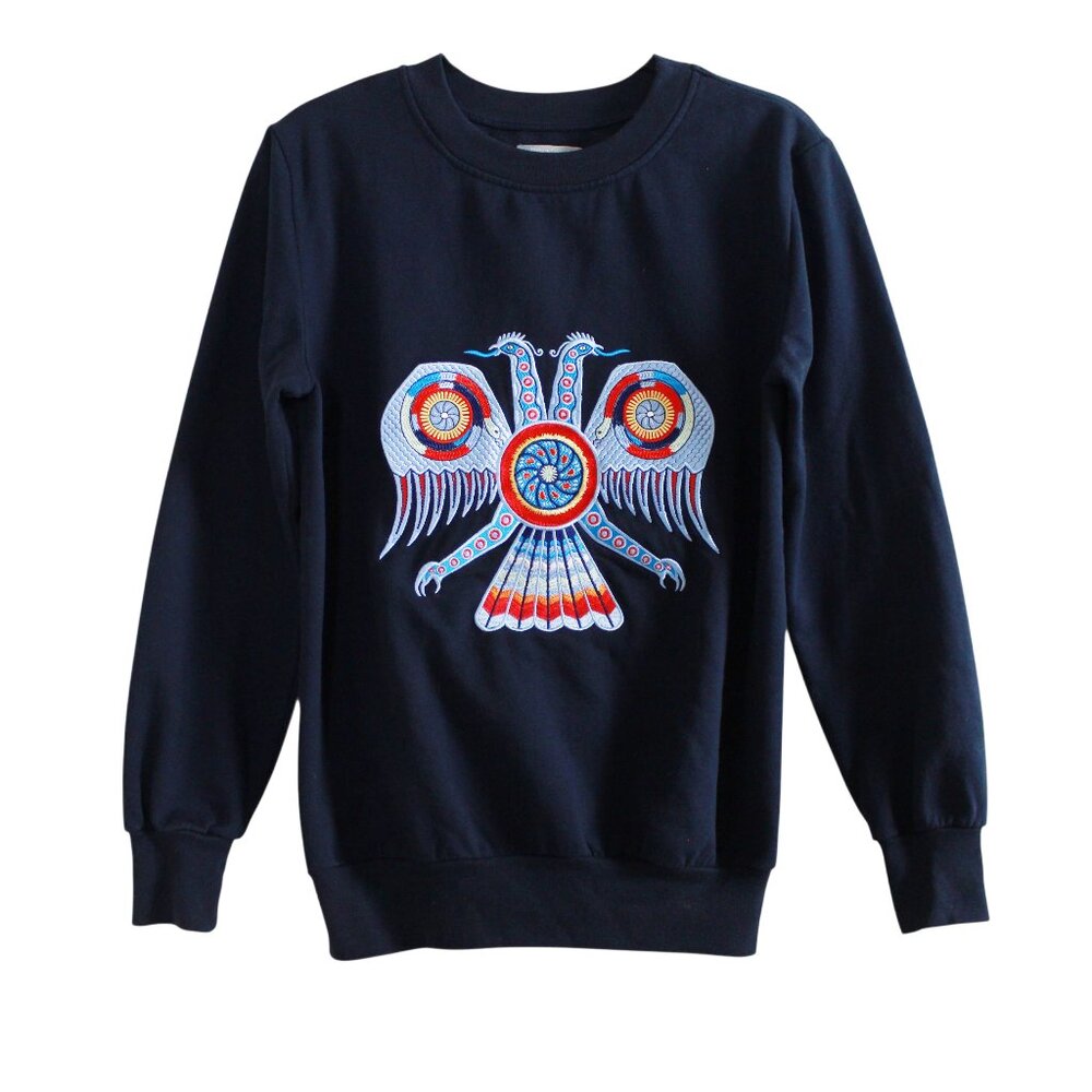 Pineda Covalin Embroidered Double-headed Eagle Sweatshirt